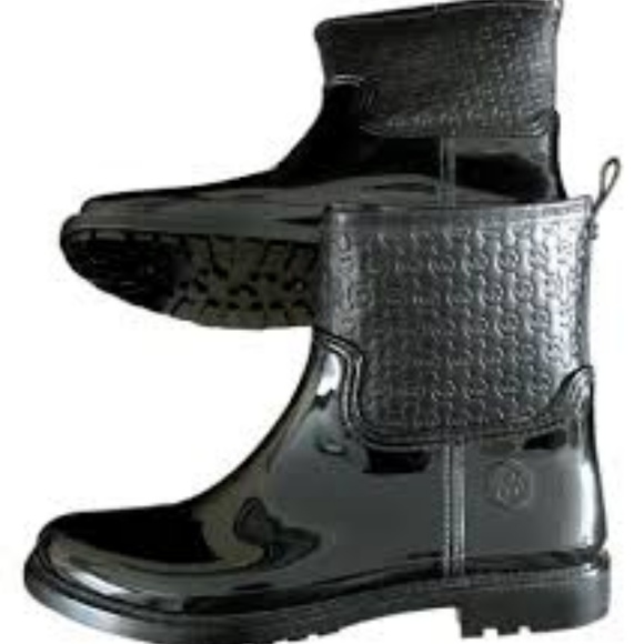 michael kors blakely glitter rain boots